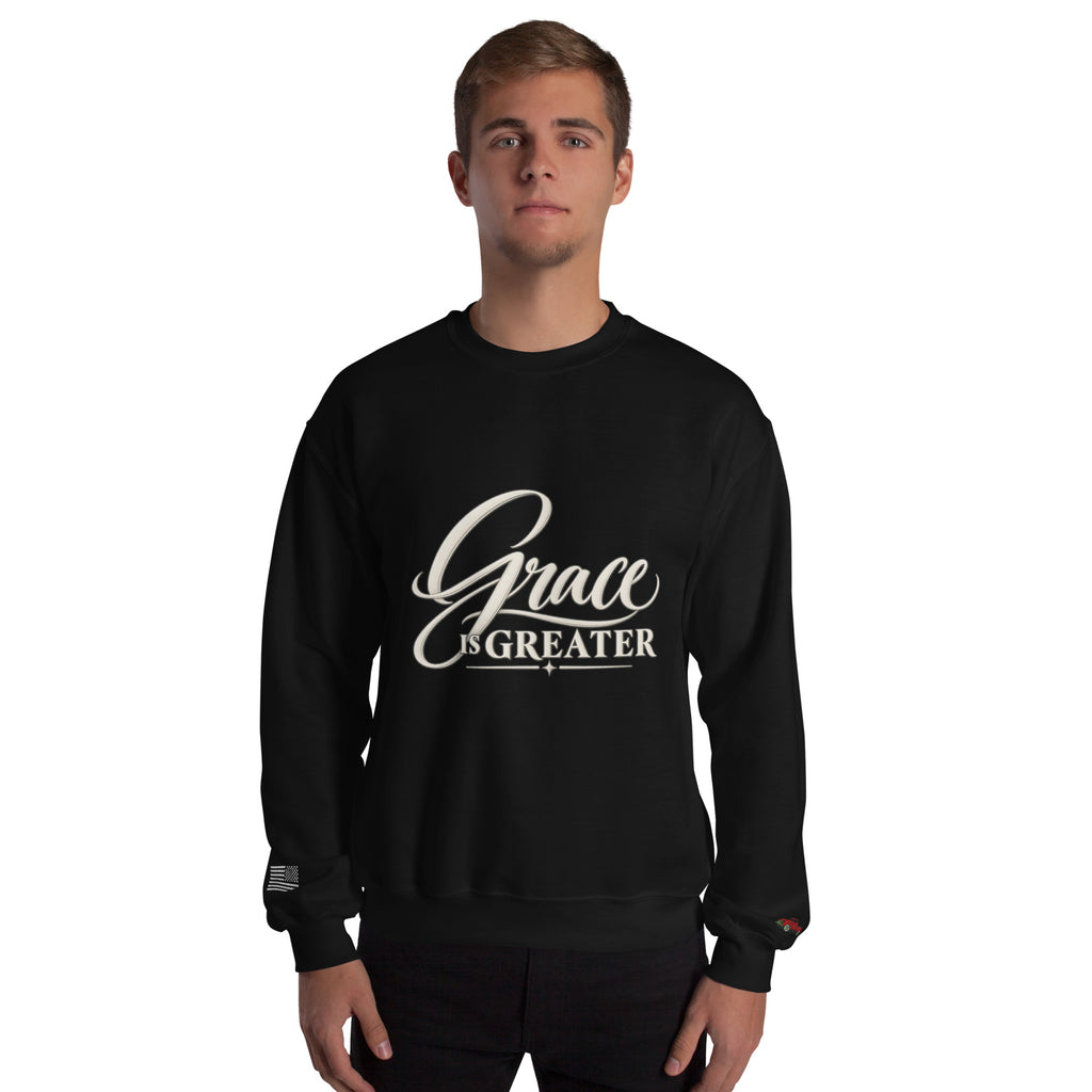 Grace Is Greater Crewneck Sweatshirt