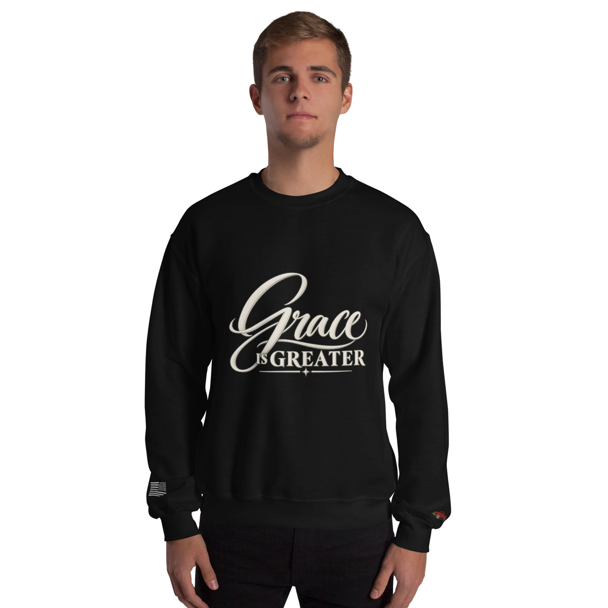 Grace Is Greater Crewneck Sweatshirt