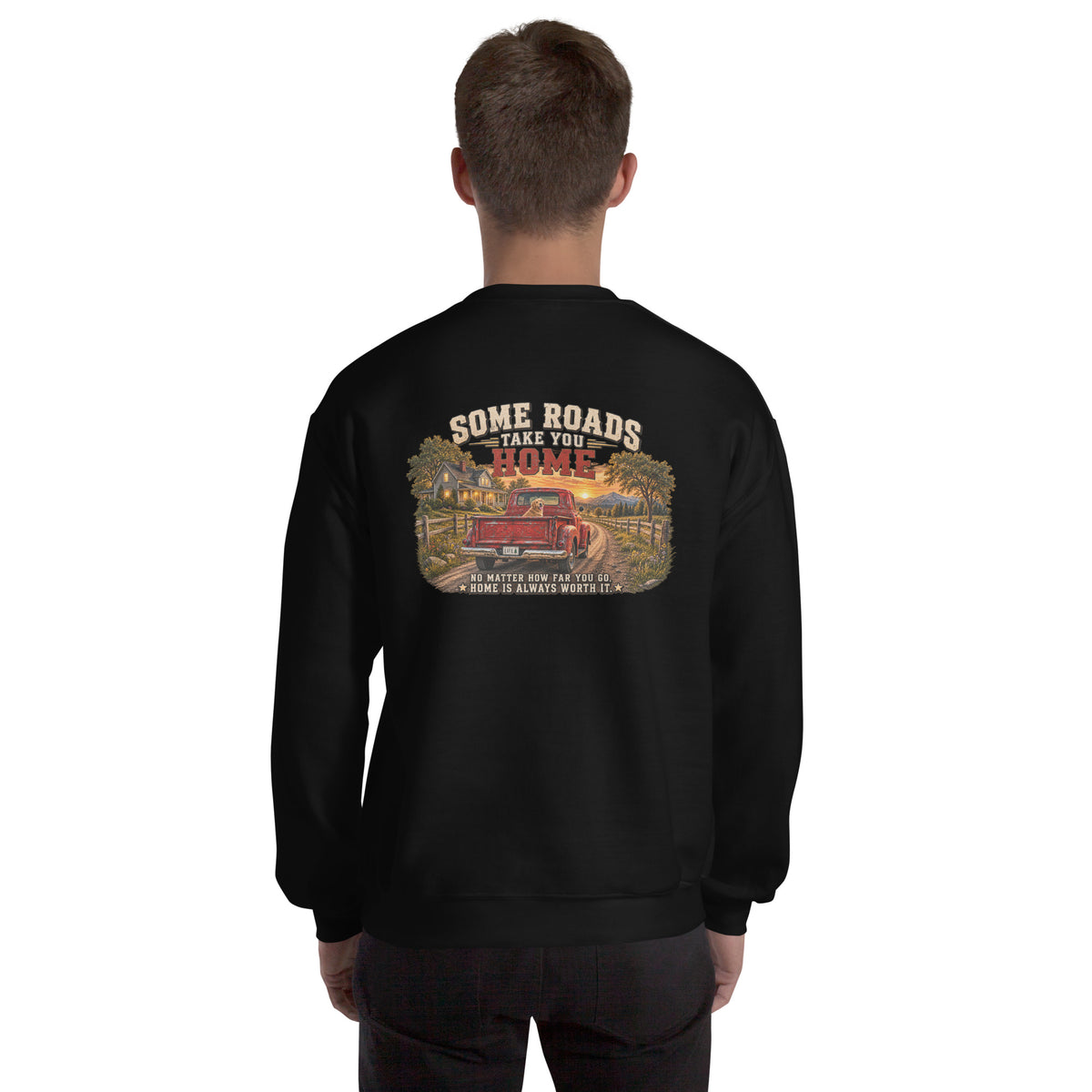 Some Roads Take You Home Crewneck Sweatshirt
